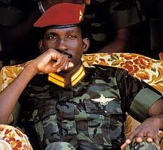 Thomas Sankara, the charismatic and pan-Africanist Burkinabe leader. 